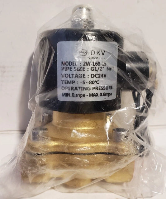 NEW 1/2"  24V DC Electric Solenoid Valve Brass - 2W-160-15 - FREE SHIPPING