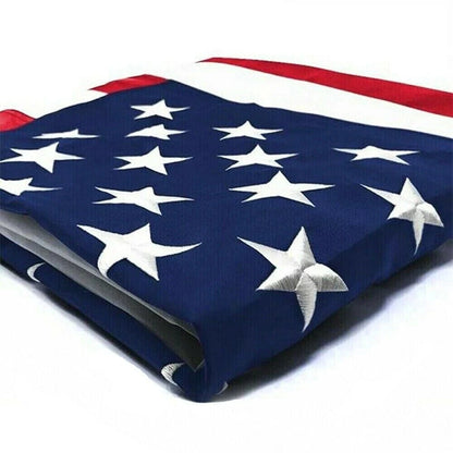 Large American Flag 10x15 ft 210D UV Protected Embroidered US USA Flag