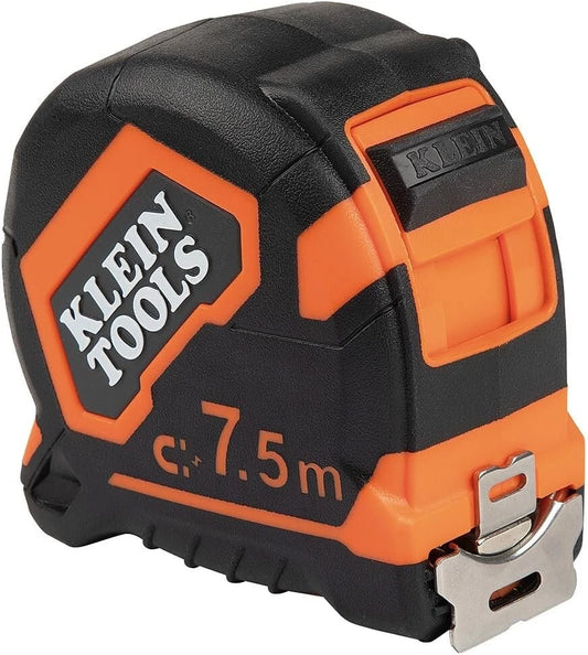 Klein Tools 9375 Tape Measure, 7.5-Meter Magnetic Double-Hook