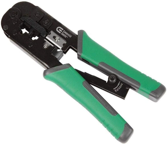 Commercial Electric Ratchet Modular Plug Crimper Cuts Strip 538443