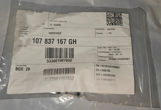 NEW VW Door Lock Cylinder 107837167GH Fits GTI, R32, Rabbit, FREE SHIPPING