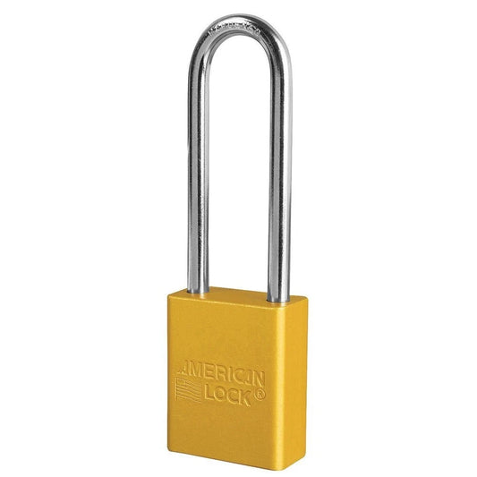 Master Lock A1107KAYLW Keyed Alike Padlock with 1/4" x 3" Shackle - Pack of 6