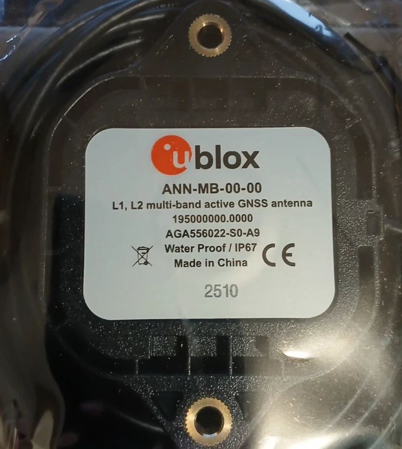Ublox ANN-MB-00-00 series L1/L2 multi-band, high precision GNSS antenna
