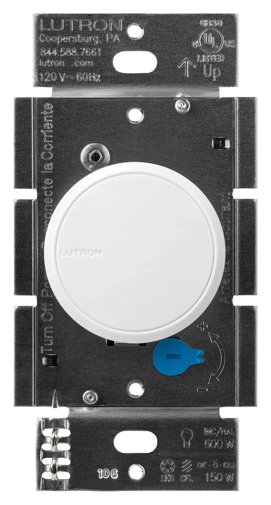 Lutron LED Softglow Dalia Dimmer RCL-153PNLH-WH White Single Pole or 3 Way 120V