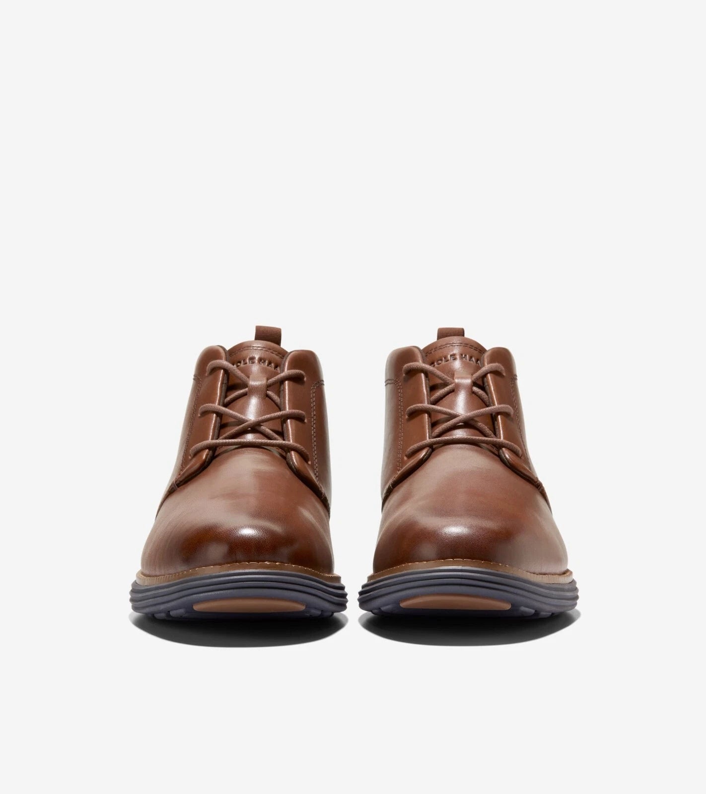 Cole Haan Mens C37594 Brown Solid Leather Derby Shoes 10.5 Medium (D) BHFO 9780