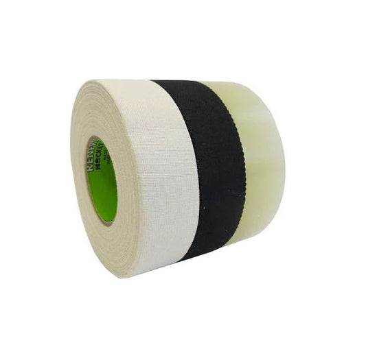 Renfrew Scapa Cloth Hockey Tape 3-Pack, Black & White Cloth, and Clear polyflex