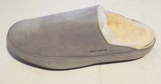 NEW GIESSWEIN Getelo Lambskin Slippers 00102030 - Size 6 - Slate - FREE SHIPPING