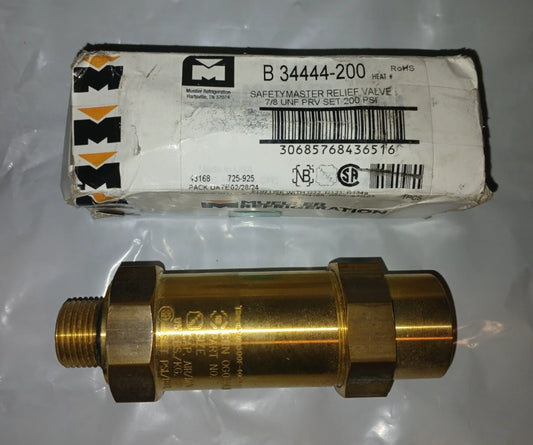Mueller Industries Safetymaster Relief Valve 7/8 UNF PRV 200 PSI
