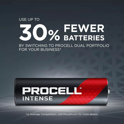 Procell Alkaline Intense Power AA, 1.5V Batteries Pack of 24