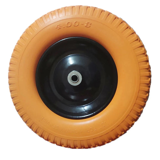 Ogracwheel 16"Flat Free Wheelbarrow Tire 4.80/4.00-8 with 3/4 & 5/8 Bearings