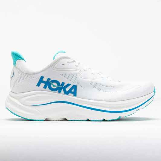 HOKA Clifton 10 White/Skyward Blue 1162030 Size 12.5 D