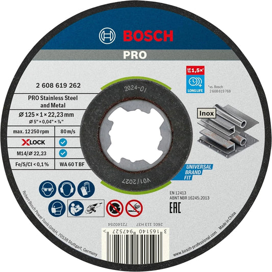 NEW Bosch Professional 2608619267 Pack of 10 Straight Cutting Disc Standard INOX