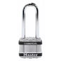 (4 Pack) Master Lock M1kaljsts Padlock, Keyed Alike, Long Shackle, Stainless