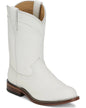 Justin Holland Vintage White Water Buffalo 10in Women J11 Roper Toe Size 7B