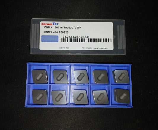 CERAMTEC Ceramic Turning Insert CNMX 120716 T02020 3581  454 T00820 - 10 Pack