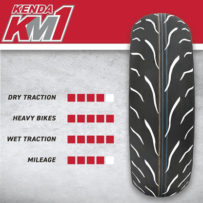 NEW - Kenda Tires 120/70ZR17 (58W) TL - Front Motorcycle Tire