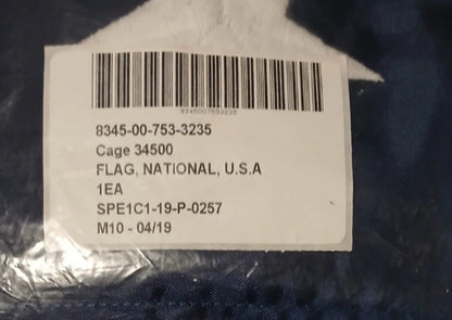 Official USA National Flag 5' x 9'6" Allied Materials 8345-00-753-3235