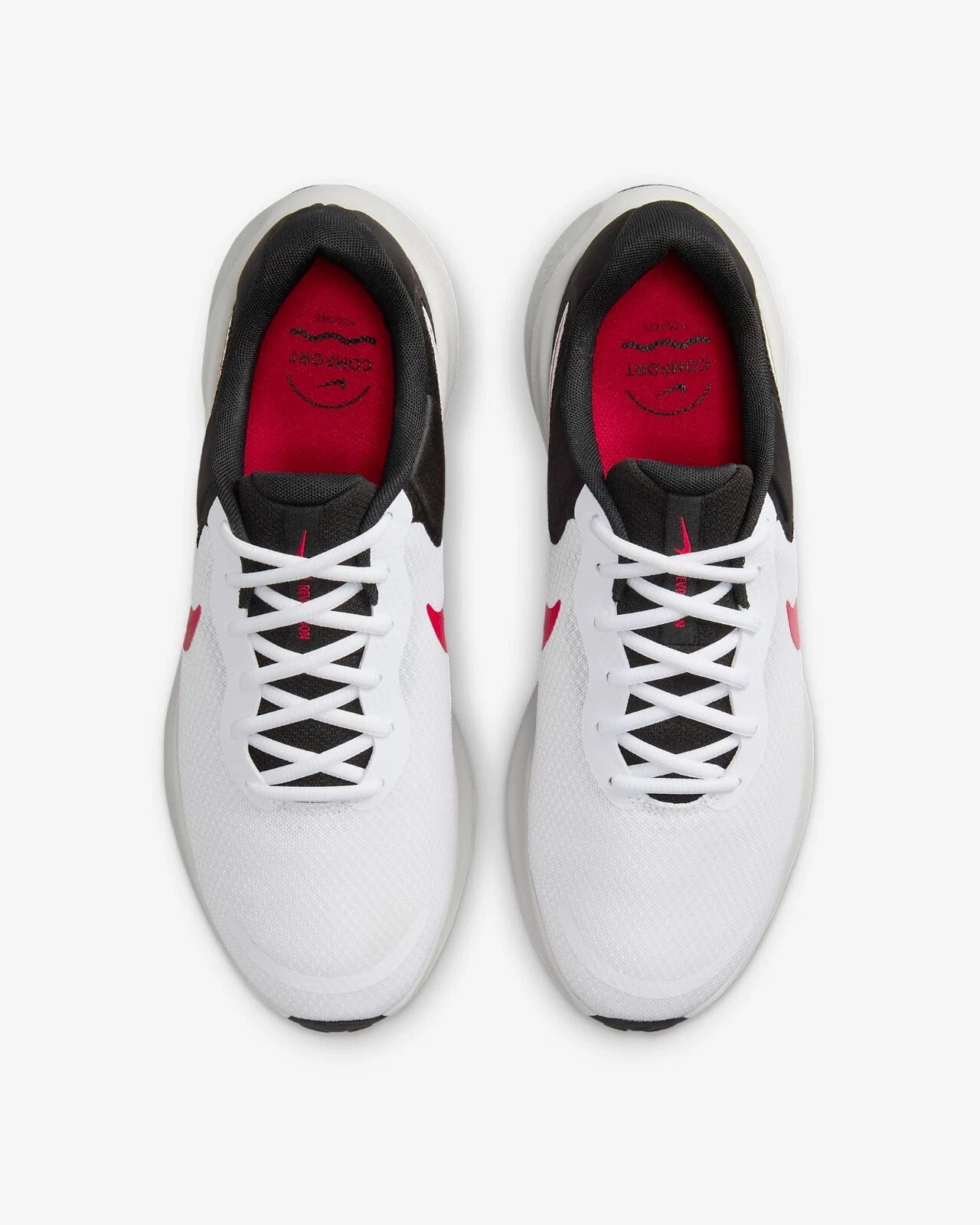 NEW Nike Revolution 7 Running Shoes, FB2207-102, Mens 11, White Fire Red