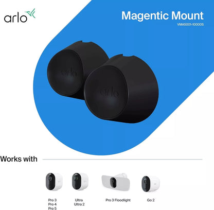 2 Pack Arlo Magnetic Wall Mounts For Arlo Ultra, Ultra 2, Pro 3/4 VMA5001-10000S