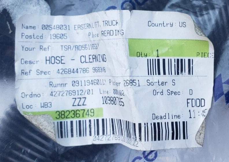 NEW Total Source 2.5" Cleaning Hose With 90 Degree Ends 38236749 FREE SHIPPING