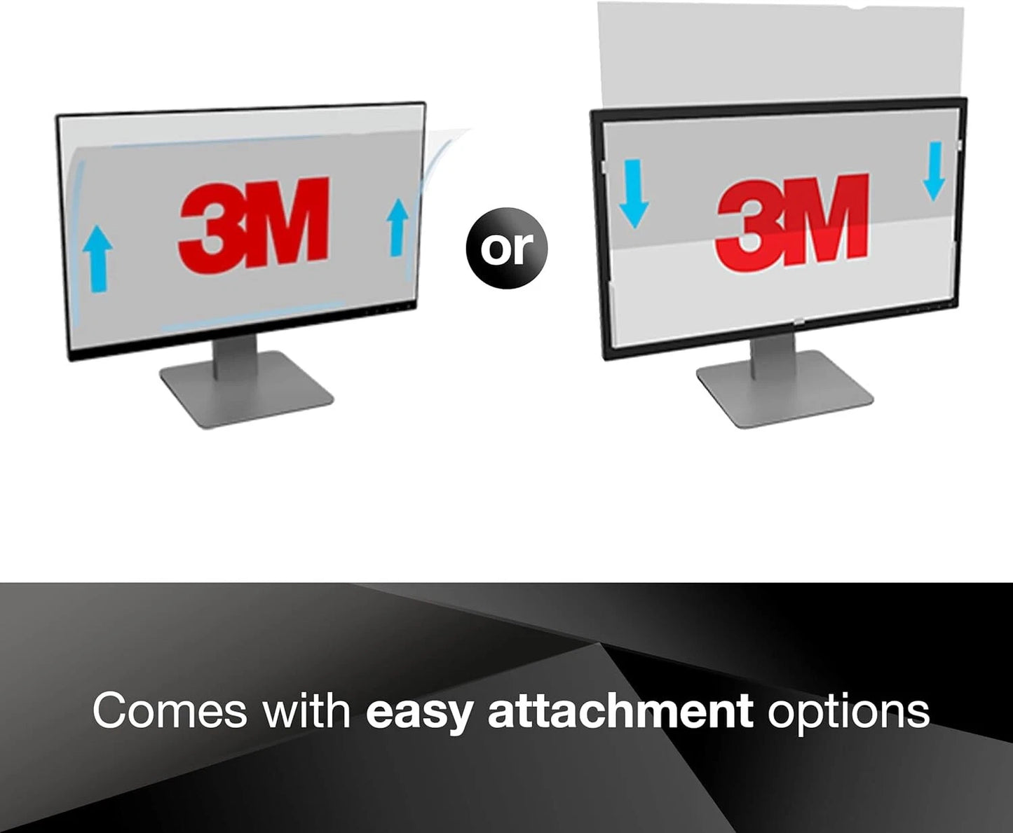 3M Frameless Blackout Privacy Filter for 24" Widescreen Flat Panel Monitor, 16:1
