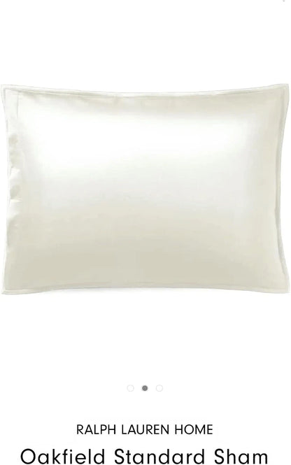NEW Ralph Lauren Oakfield Standard Sham PARCHMENT MSRP  $185 FREE SHIP!!