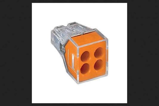 New 25-pcs WAGO 773-164 Wall-nuts 4-Conductor Push Wire Connector 18-12 AWG