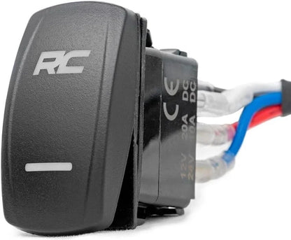 Rough Country 2" Black Series Square LED Cube Lights | White DRL - 70903BLKDRL