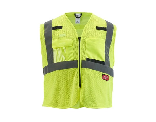 Milwaukee Tool 48-73-5112 Class 2 High Visibility Yellow Mesh Safety Vest -