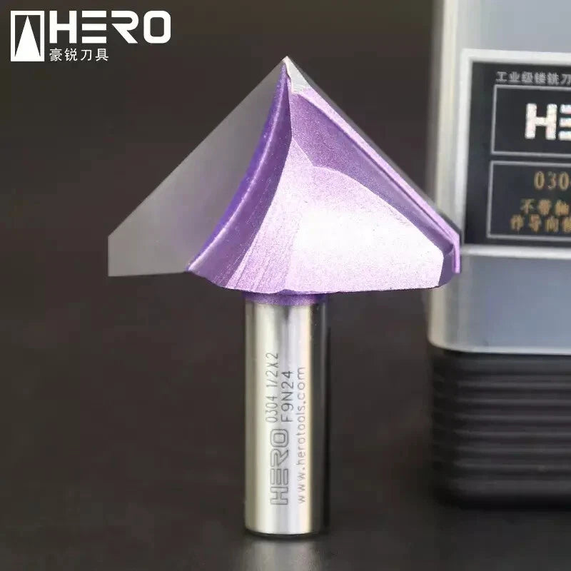 NEW HERO 45° Chamfer Router Bit - 1/2" x 1" - 0209 H0209358 E4P30 FREE SHIPPING