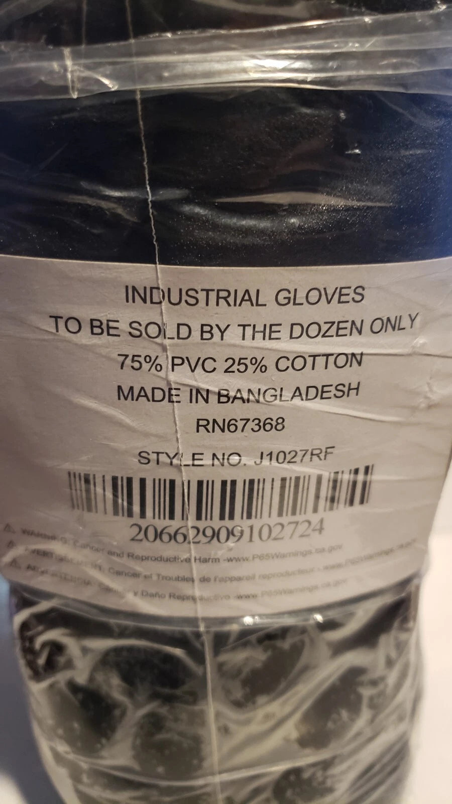 NEW Rough Grip Jersey Lined PVC 12" Gloves - J1027RF - 12 Pack
