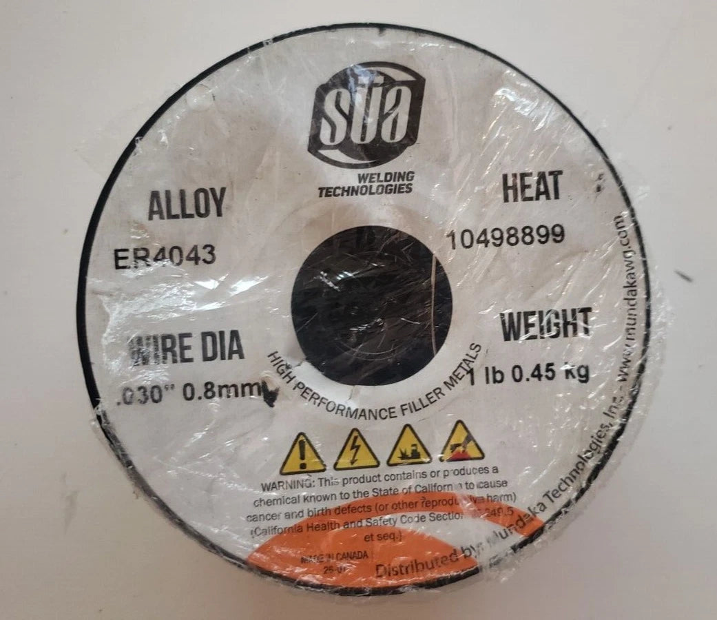 NEW - SUA ER4043 - MIG Aluminum Welding Wire - 1 Lb x  0.030"
