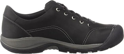KEEN Women's Presidio 2 Leather Low Height Oxfords Black/Steel Grey Size 5 Med