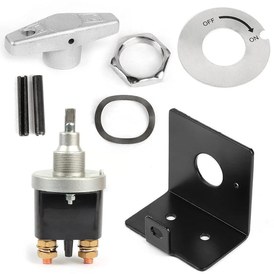 Battery Disconnect Switch w/ Lockout Plate Negative Kill Switch Cars, Boats, RVs
