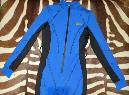 Pretty Little Thing Size 8 Ski Suit Scoop Neck Scuba Body Suit NEW W/TAGS
