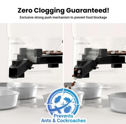 Automatic Cat Feeder for 3 Cats, 6L/25 Cups Smart WiFi Pet Feeder, Anti-Jam Syst