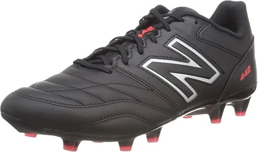 New Balance Men's 442 V2 Team FG Soccer Shoe, Black/White, Medium, Size 12