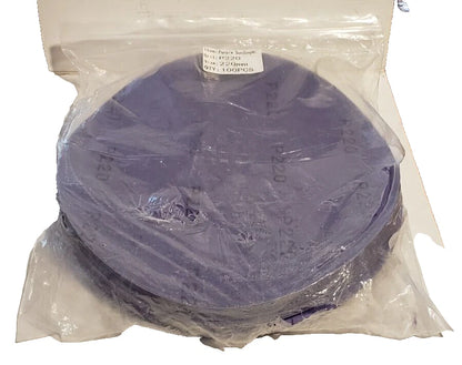 NEW Purple Sandpaper Non-PSA Sanding Discs 220 Grit, 220mm, 100pcs FFRE SHIPPING