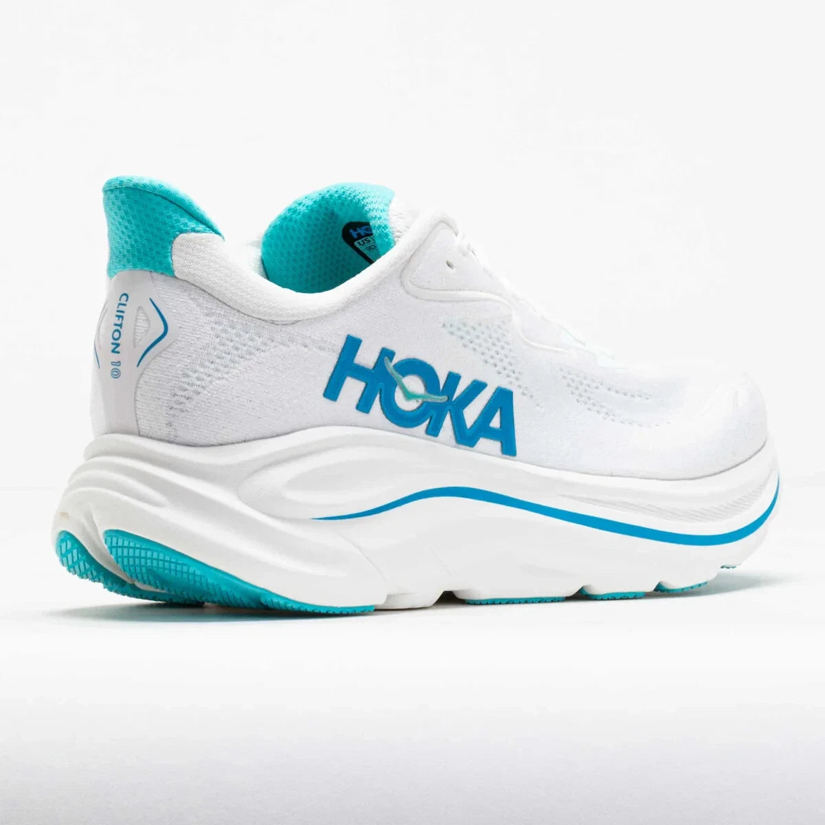 HOKA Clifton 10 White/Skyward Blue 1162030 Size 12.5 D