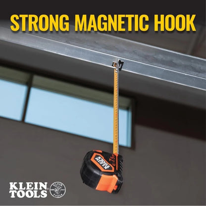 Klein Tools 9375 Tape Measure, 7.5-Meter Magnetic Double-Hook