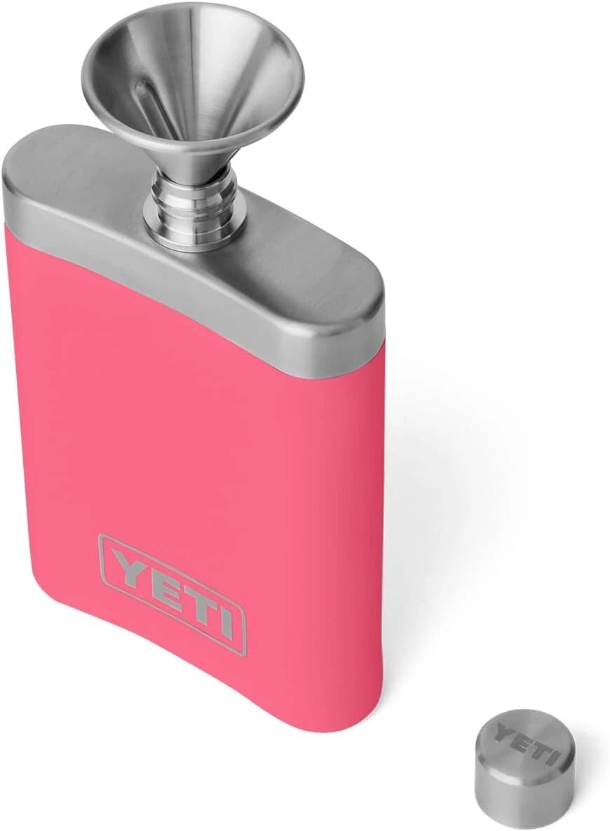 Yeti Flask Tropical Pink 7 Oz With Funnel - Limited Edition Yeti Flask Tropical