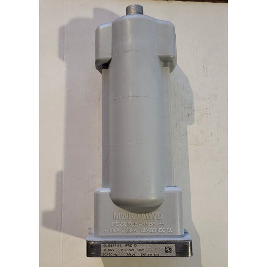 ABB MWD 10 Mo-Surge Arrester, Uc 10kV, Ur 12.5kV, 50/60 Hz, HA 13577147