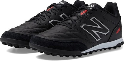New Balance Men's 442 V2 Team TF Soccer Shoe, Black/White, Medium, Size 12