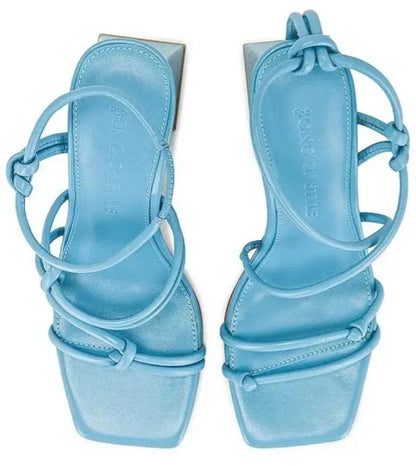 Size US 6.5 - Song of Style Noelle Heel in Blue - SOSR-WZ26 SOSSH42-S21