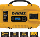 DEWALT 3 Way 1000 Watt Power Inverter AC Outlets, 1 USB-A & 1 USB-C DXAEPIP3W