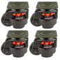 G-DOK Foot Master GD-80F Swivel Leveling Caster 90x90mm Plate 550 kg Black 4Pack